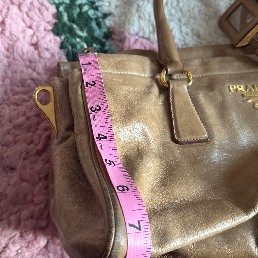 Prada Tan Leather Handbag - Picture 9 of 9